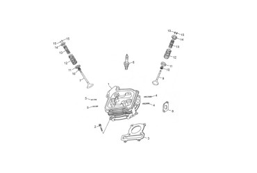 CYLINER HEAD (50CC)