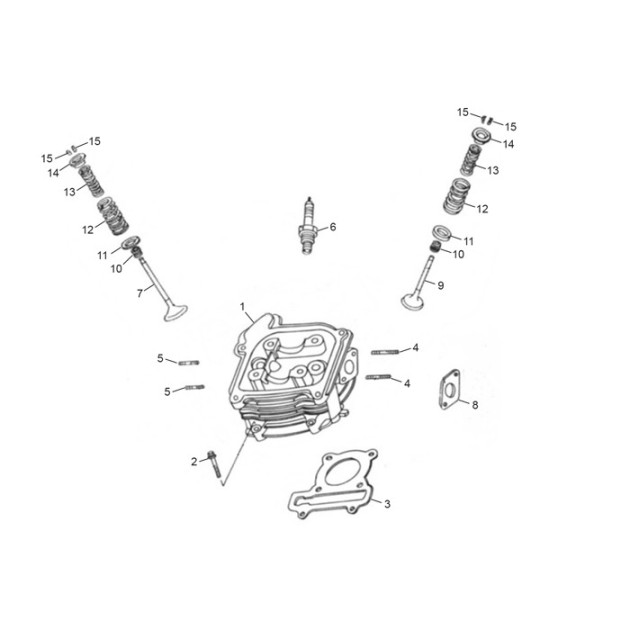 CYLINER HEAD (50CC)