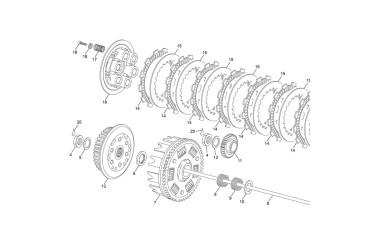CLUTCH SPRING HOLDER END 450