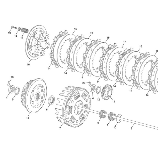 CLUTCH SPRING END 450