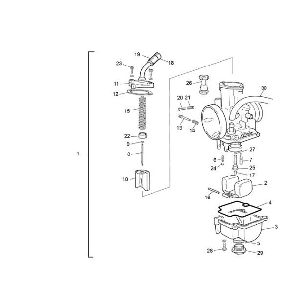 CARBURATOR VALVE KEIHIN4,0 TR
