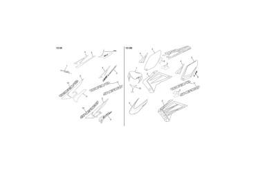 SIDE COVER STICKER 450 END SET