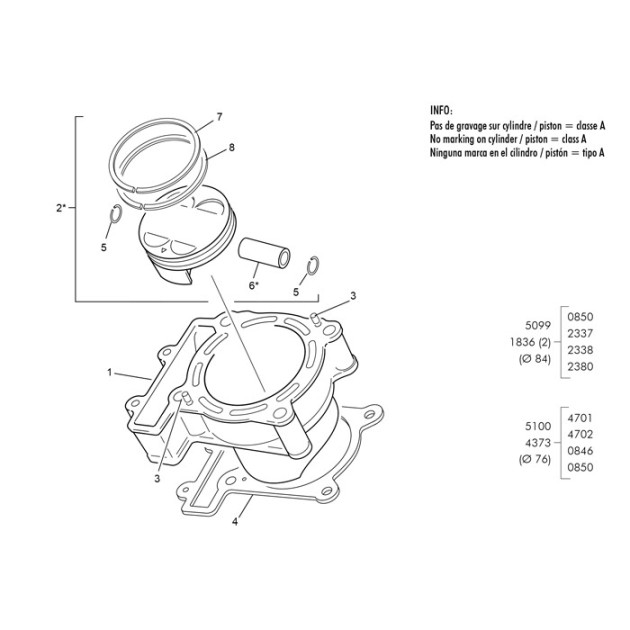 PISTON PIN 250 END