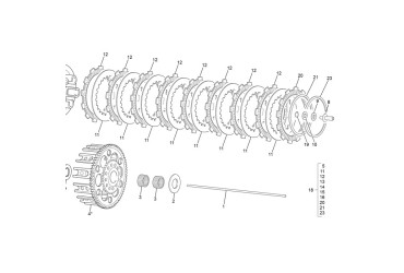 CLUTCH ASSY 250 END