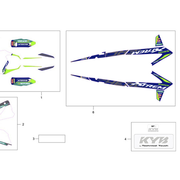 RADIATOR SIDE PANEL STICKER  KIT SE EXTREM
