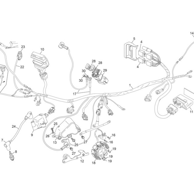 ADDITIONNAL WIRE HARNESS SC ST 26 ESTARTER