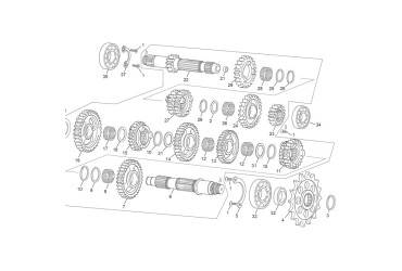 GEAR 3TH Z28 250 END/MX EVO