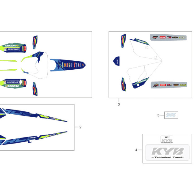 RADIATOR SIDE PANEL STICKER  KIT SE EXTREM 26