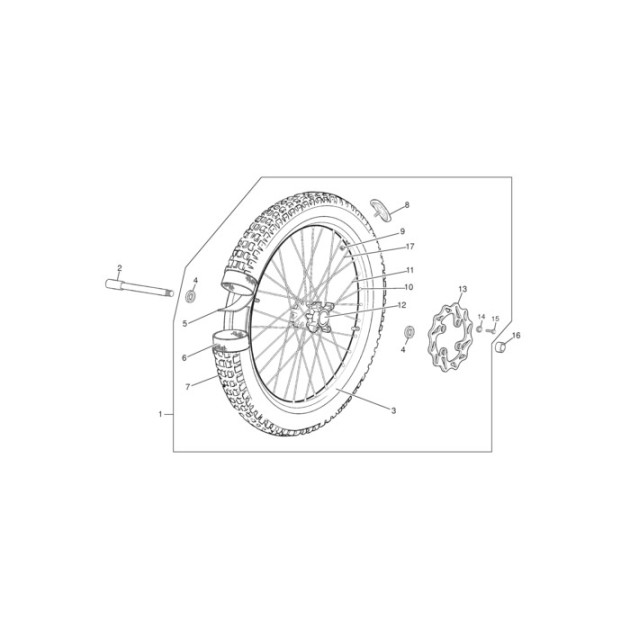 FRONT RIM 32 R BLACK