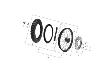 FRONT WHEEL ASSY