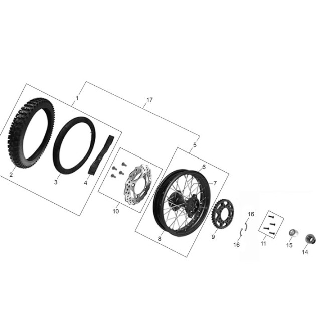 REAR BRAKE DISC- WAVE