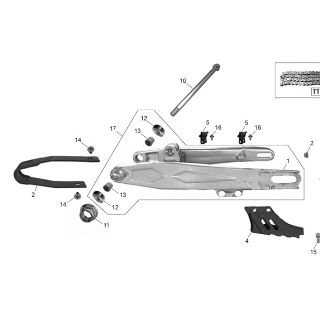 STRAIGHT SWINGARM ASSEMBLY?