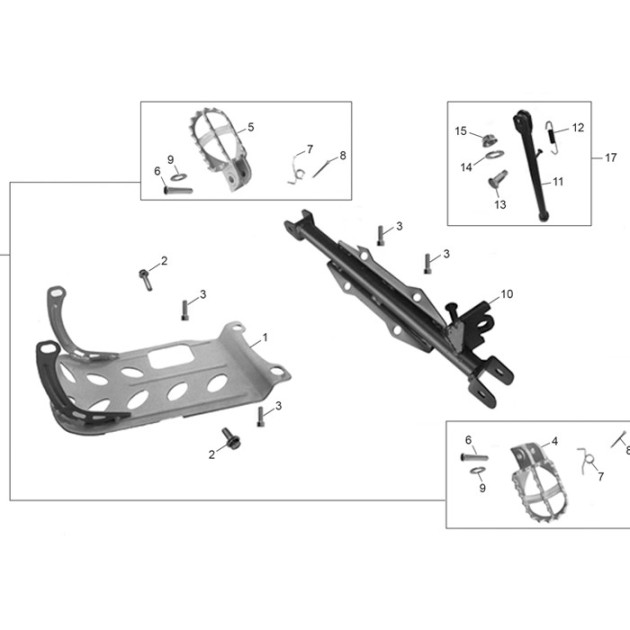 RIGHT FOOTPEG ASSY