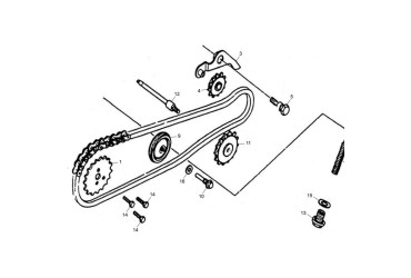 CHAIN GUIDE ROLLER ASSEMBLY