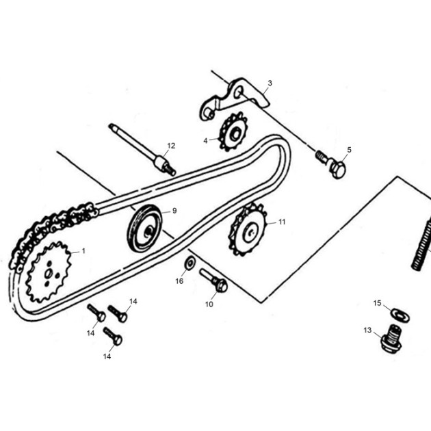 CHAIN GUIDE ROLLER ASSEMBLY