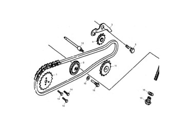OIL PUMP SPROCKET SHAFT