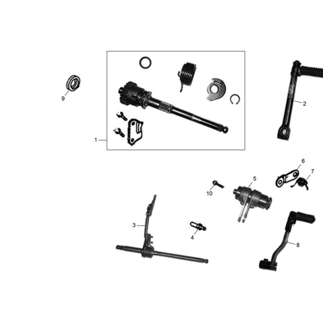 GEARSHIFT ARM ASSEMBLY