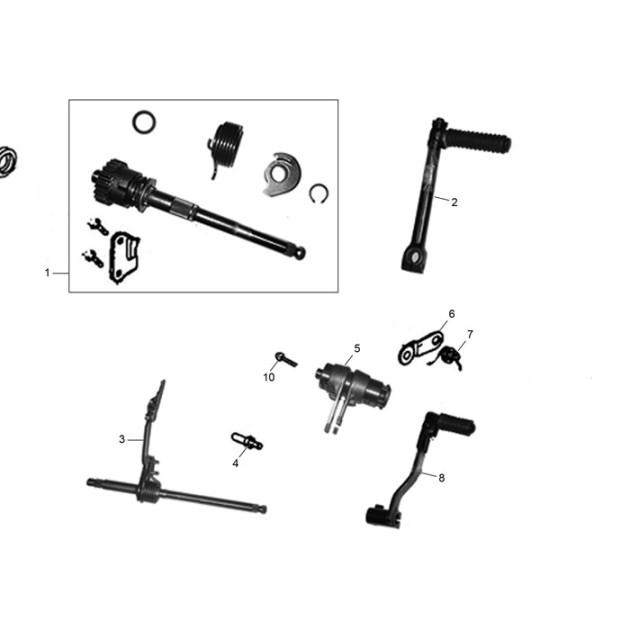 POSITIONING BOLT, GEARSHIFT ARM