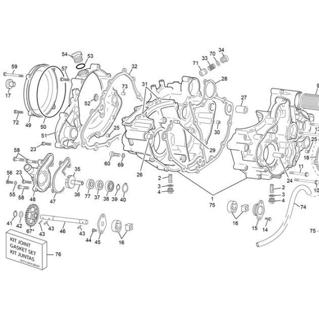 WATER PUMP COVER 250 END