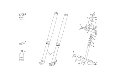 FRONT FORK COMPLETE SHERCO/OHLINS RACING