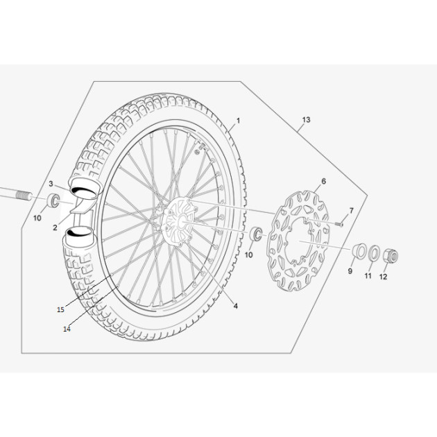 BRAKE DISK WAVE 50/125 260 MM