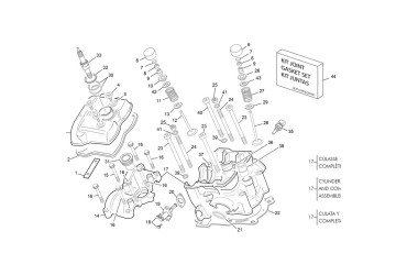 SPACER SCREW CYLINDER HEAD 250 END