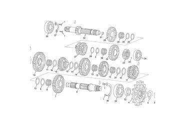 SECONDARY SHAFT  250/300 SEF