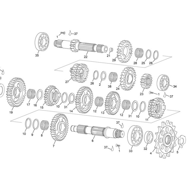 GEAR 3TH Z28 250 END