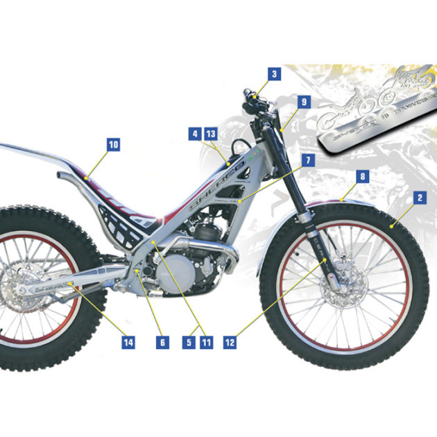 FRAME PROTECTOR  STICKER PAIR 10th AN
