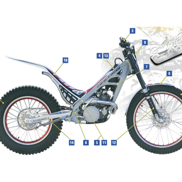 SWINGARM  STICKER 1Oth AN