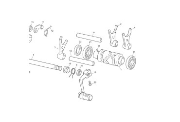 SHIFT LEVER ASSY TRIAL RACING
