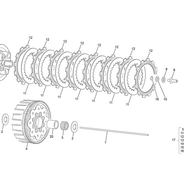 CLUTCH RELEASE 250 END