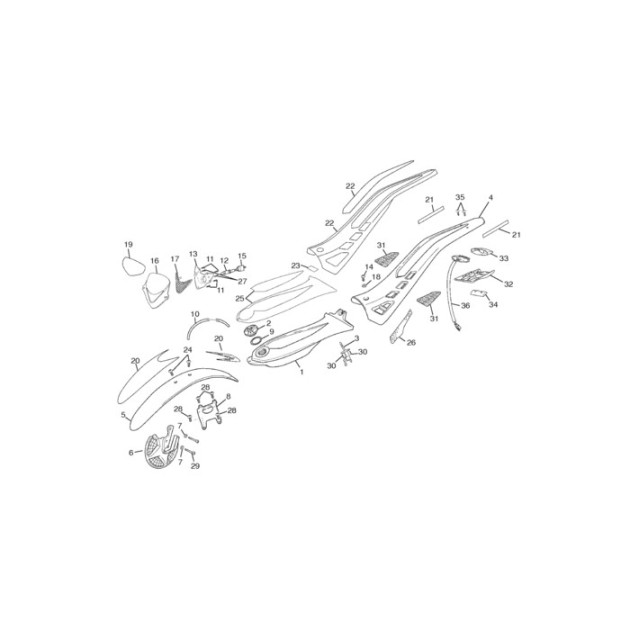 MUDGUARD FRONT  STICKER 09 TR 4T