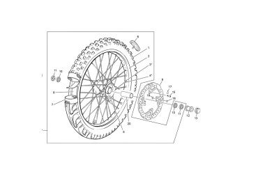 FRONT WEEL SPACER END 450 EVO