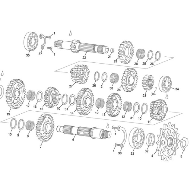 GEAR 3TH Z28 250 END/MX EVO