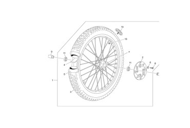 FRONT TYRE 2.75-21 VEE RUBBER