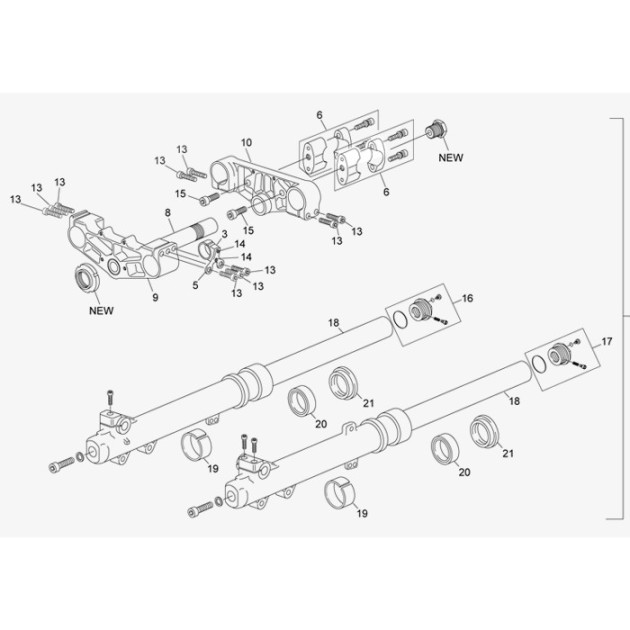 UPPER PLATE FORK TRIDE