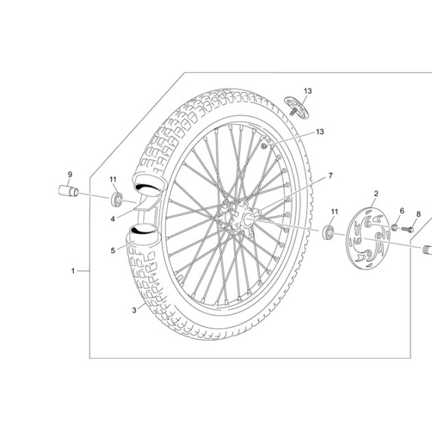 FRONT WEEL ECO TY 125