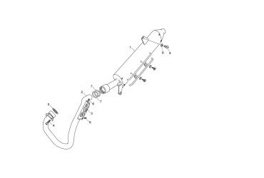 REAR EXAHAUSS TY 125