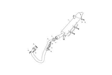 EXHAUST PIPE RACING TY125