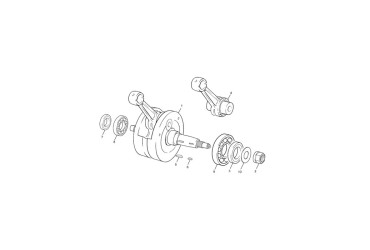 CRANCK SHAFT ASSY 4ST TRIAL WITH BACKING HELP