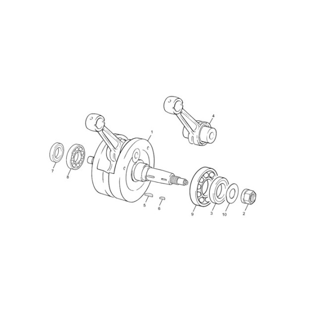 CRANCK SHAFT ASSY 4ST TRIAL WITH BACKING HELP