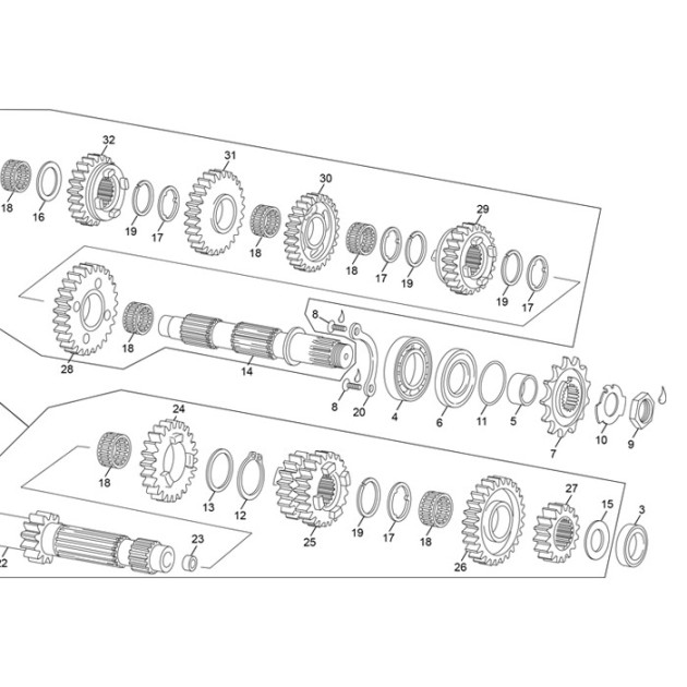 SPACER CHAIN PINION END 450 2022