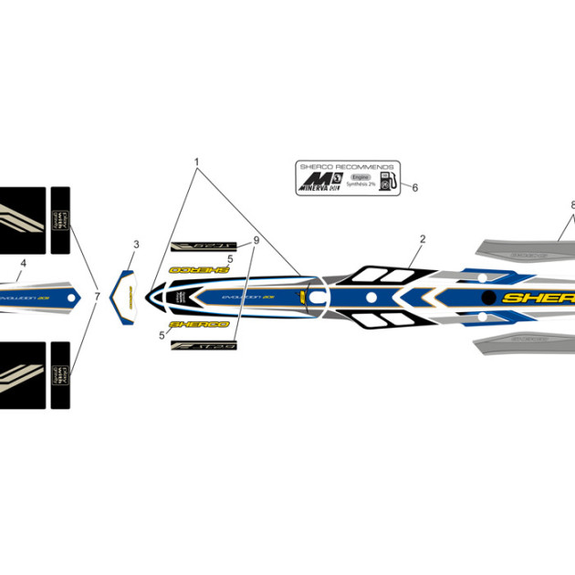 STICKER SHERCO RESINE AIR BOX