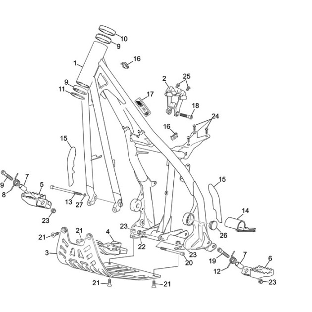DOUBLE CILINDER HEAD SUPPORT 4T TR 2010