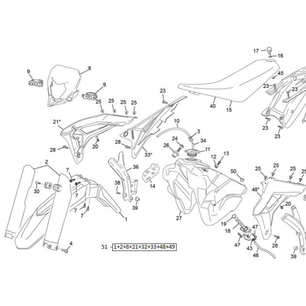 SPACER  FRONT FENDER  SE