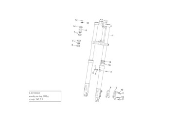 STEERING NUT FORK 50/125 2010