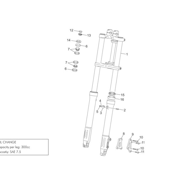 STEERING NUT FORK 50/125 2010