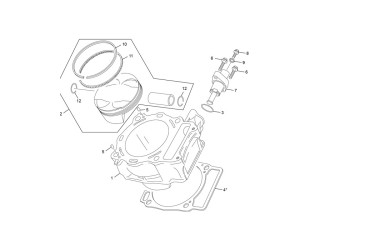 CILINDER GASKET 0.5 MM END 455