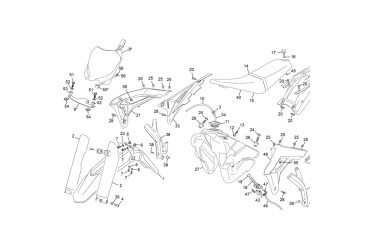 WHITE FORK PROTECTOR SET END 250/510
